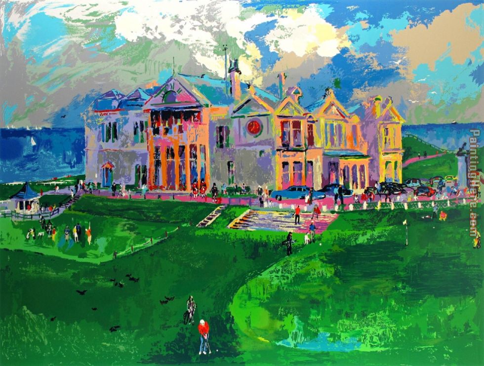 Clubhouse at Old St. Andrews painting - Leroy Neiman Clubhouse at Old St. Andrews art painting